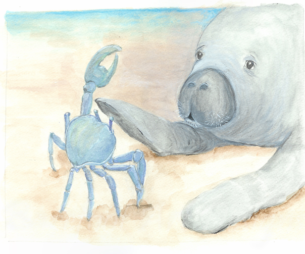Henry with Blue Crab
